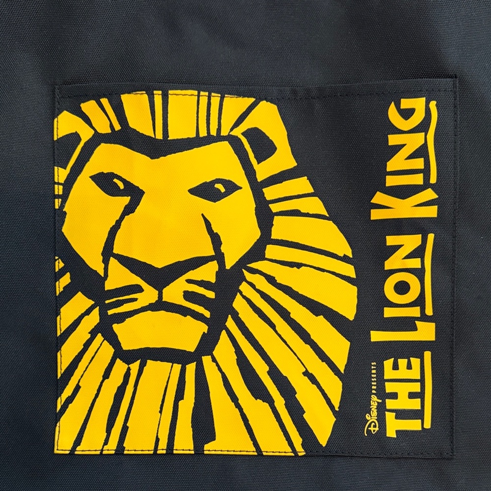 The Lion King Black and Yellow Tote Bag NWT - Picture 3 of 5